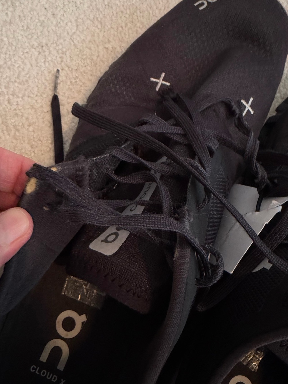 On Running Mens Athletic Shoes - Black - Picture 9 of 13
